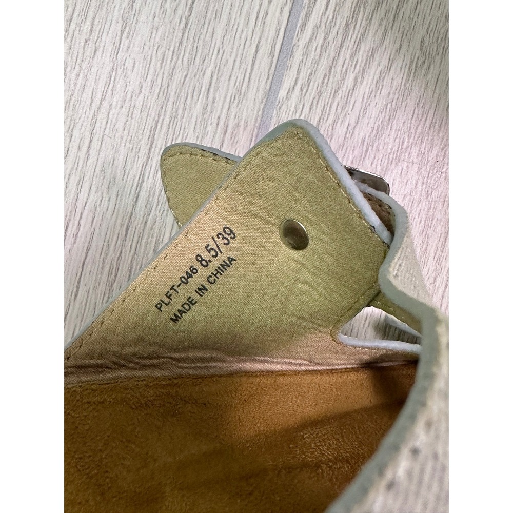 Dirty Laundry Gray Platform Buckle Slide Sandals Studded PLFT-046 Womens 8.5/39 - Picture 7 of 8